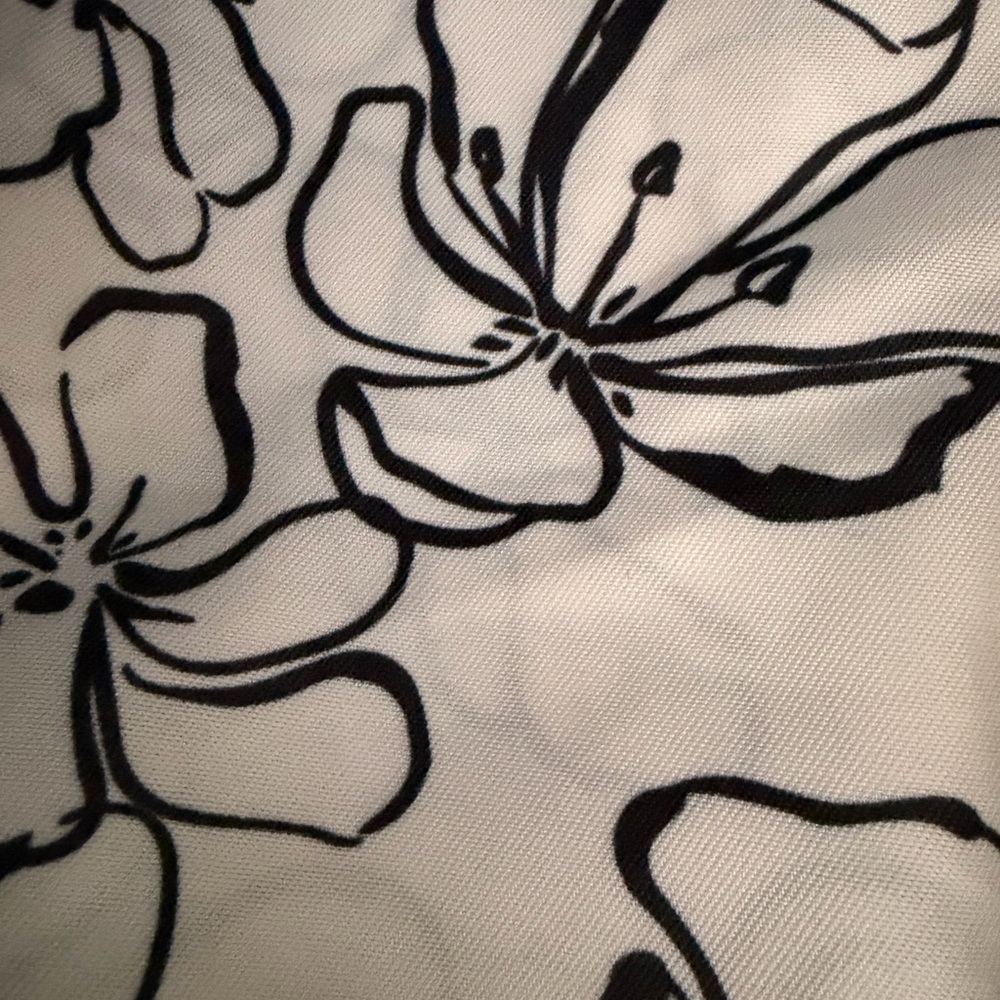 Rae Dunn Black White Striped Canvas Tote Bag Farmhouse Minimalist Shoulder Bag - Picture 13 of 13